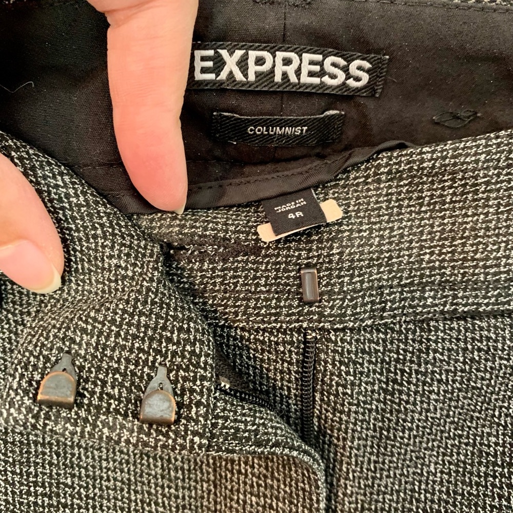 Grey Houndstooth Express Columnist Barely Boot Sl… - image 2